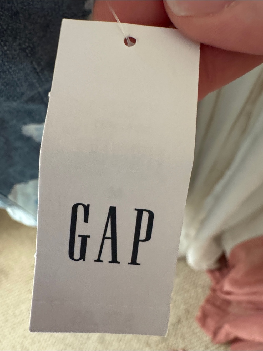 GAP Floral Denim Button-Front Dress - Blue & White - Picture 3 of 3